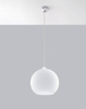 Sollux lampa wisząca Ball E27 biała SL.0256