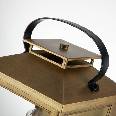 Quintiesse kinkiet zewnętrzny Atwater E27 mosiężny IP44 QN-ATWATER-M-PDB