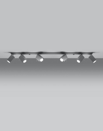 Sollux plafon Merida 6l 6xGU10 szary SL.0462