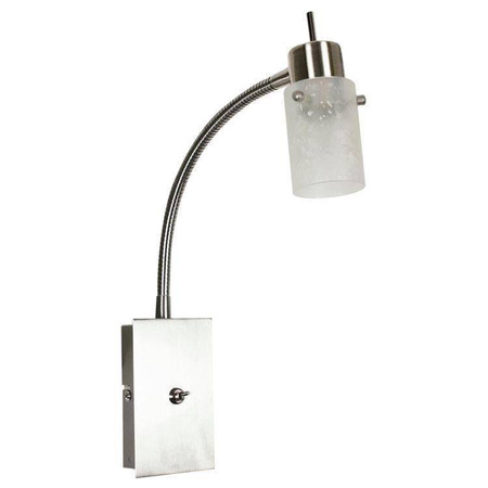 Candellux kinkiet (reflektorek) Frozen G9 biały/nikiel 91-22493