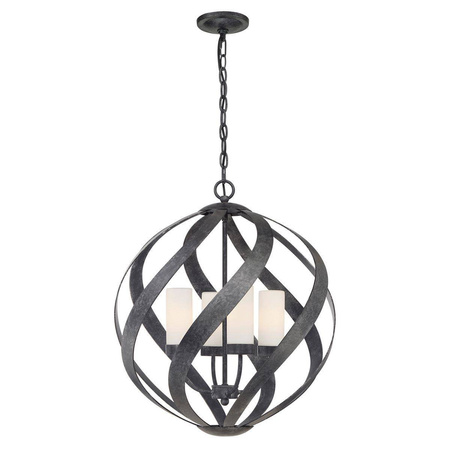 Quintiesse lampa wisząca zewnętrzna Blacksmith 4xE14 czarna IP44 QN-BLACKSMITH-4P-OBK