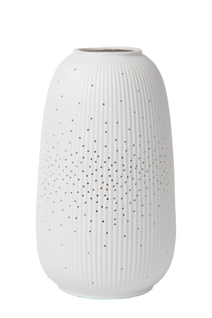 Lucide lampa stołowa Flores Ø 14,1 cm 1xE14 biała 13541/14/31