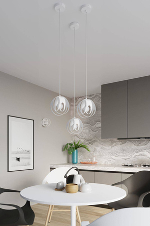 Sollux lampa wisząca Tulos 1 E27 biała SL.1083