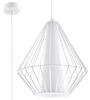 Sollux lampa wisząca Demi E27 biała SL.0297