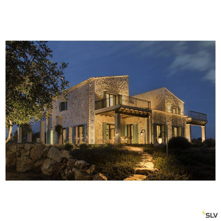 SLV lampa stojąca zewnętrzna Molat E27 antracytowa 100cm IP44 1000822