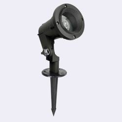 Norlys reflektor dogruntowy Sande GU10 (załączona 5,5W 375lm 3000K) czarny IP65 1592BL
