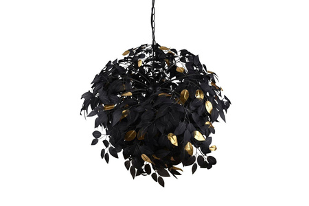 RL lampa wisząca Leavy 4xE14 czarno/złota R10464032