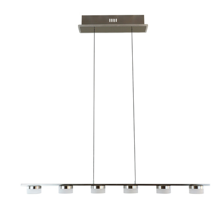 Aviano Lighting lampa wisząca LED Cassis ściemnialna 30W 3000lm 3000K matowy nikiel 7066-703