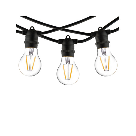 Nowodvorski girlanda ogrodowa Festoon E27 10x15W 6m czarna 7873