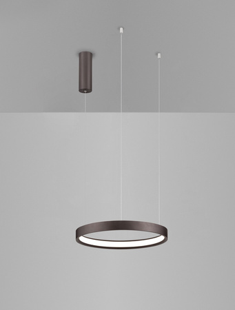 Luces Exclusivas lampa wisząca LED Zacapu ściemnialna Ø 40 cm 22W 2552lm 3000K IP20 brązowa LE44321