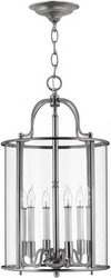 Elstead żyrandol / lampa wisząca Gentry 6xE14 aluminiowa HK-GENTRY-P-L-PW