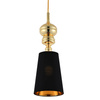 Step Into Design lampa wisząca Queen-1 E27 czarno/złota MP-8846-18 black gold