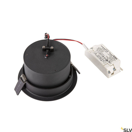 SLV oprawa sufitowa LED Oculus 11W 780lm 2000/3000K 100° ściemnialna czarna Ø12cm (wpuszczana) 1004668