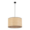 TK Lighting lampa wisząca Liberia E27 czarno/naturalna 4727