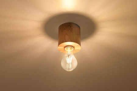 Sollux plafon Salgado E27 naturalne drewno SL.0672