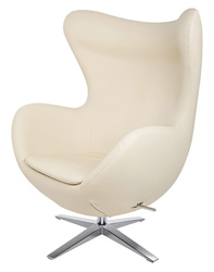 King Home Fotel EGG SZEROKI PU beżowy KH1301100131