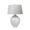 Quintiesse lampka biurkowa Samara 2xE27 + GU10 szara/nikiel Ø45,7cm QN-SAMARA-TL-CLR