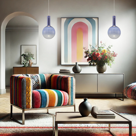 Luces Exclusivas lampa wisząca LED Javier ściemnialna Ø 25 cm 6W 754lm 3000K IP20 biało/niebieska LE44478