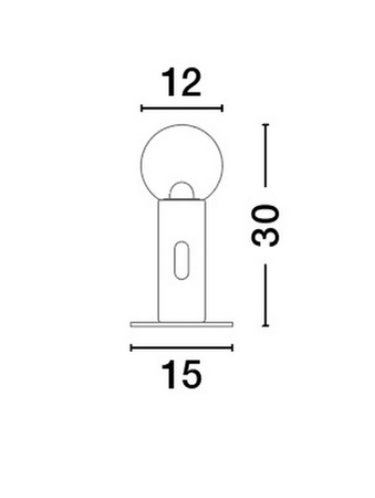 Luces Exclusivas lampa stołowa LED Barbara ściemnialna Ø 15 cm 11W 797lm 3000K IP20 wys. 30 cm biała LE44552