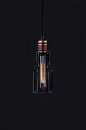 Nowodvorski lampa wisząca Workshop E27 Ø10cm czarna 6337