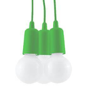 Sollux lampa wisząca Diego 3 E27 zielona SL.0582