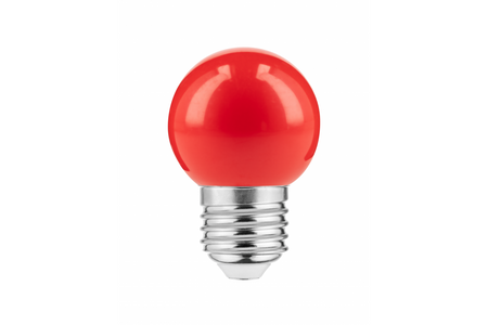 GTV żarówka LED E27 1W 50lm czerwona LD-B45C01W-RD