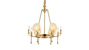 Lumina Deco żyrandol / lampa wisząca Montego W6 6xE14 złota LDP 8010-6 (GD)