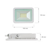 Spectrum naświetlacz LED Noctis Lux 2 30W 2650lm 4000K biały IP65 SLI029043NW