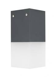 Su-ma plafon zewnętrzny Cube Max E27 popielaty IP44 CB-MAX S DG