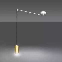 Emibig lampa wisząca Traker 1 GU10 biało/złota 527/1