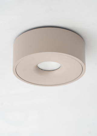 Mistic Lighting plafon łazienkowy Roll 10W 900lm 3000K 48° DIM (ściemnialny) taupe IP54 MSTC-05410975