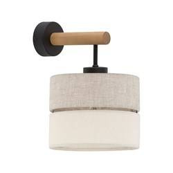 TK Lighting kinkiet Eco E27 beżowo/drewniany 5776