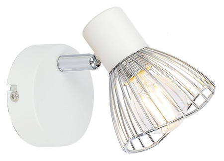 Candellux kinkiet (reflektorek) Fly E14 biały/chrom 91-61959
