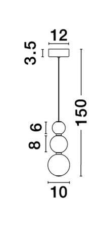 Luces Exclusivas lampa wisząca LED Moca ściemnialna Ø 10 cm 11W 963lm 3000K IP20 chrom LE43465