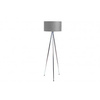 Azzardo lampa podłogowa Finn E27 szara/chrom 150cm AZ2967