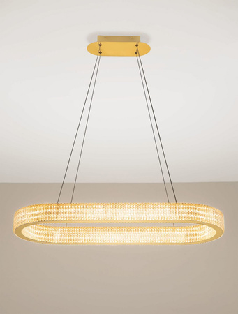 Luces Exclusivas lampa wisząca LED Yotau ściemnialna 70W 5444lm 3000K IP20 złota LE44730