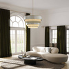 Quintiesse lampa wisząca Reverie 12xE14 złoto/szara QN-REVERIE-12P-CPG