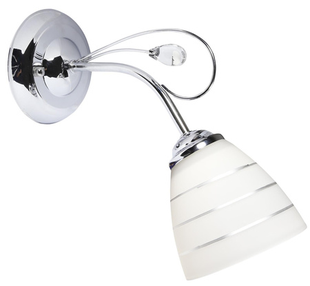 Candellux kinkiet Simpli E27 biały/chrom 21-64288