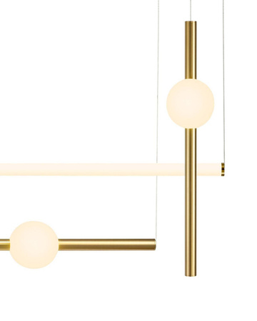 Step Into Design lampa wisząca LED O-Line 37W 3330lm 3000K mosiężna ST-1691L-4