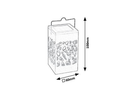 Rabalux solarna lampa stojąca zewnętrzna LED Mora 0,07W 1lm 3000K czarna 10cm IP23 8948