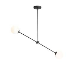 Aldex plafon Ohio 2xE14 czarny 1081PL_H1
