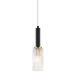Italux lampa wisząca Perola E14 czarno/złota PND-43309-1 BK+BR