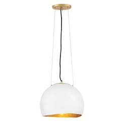 Quintiesse lampa wisząca Nula E27 biało/złota QN-NULA-1P