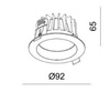 Mistic Lighting łazienkowe oczko stropowe LED miniEyeround 6W 470lm 3000K białe MSTC-05411160