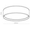 TK Lighting plafon Bilbao 4xE27 beżowo/złoty 4399