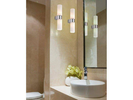 Azzardo kinkiet łazienkowy Gaia 2 2xG9 biały/chrom IP44 AZ1603