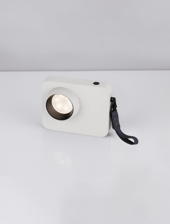 Luces Exclusivas lampka biurkowa LED Parinas ściemnialna 3W 65lm 3000K IP20 wys. 11 cm biało/czarna LE44507