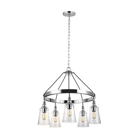 Quintiesse lampa wisząca Loras 5xE27 chrom QN-LORAS5