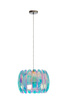 Lucide lampa wisząca Glinstar Ø 40 cm 1xE27 40W wielokolorowa 34447/40/99