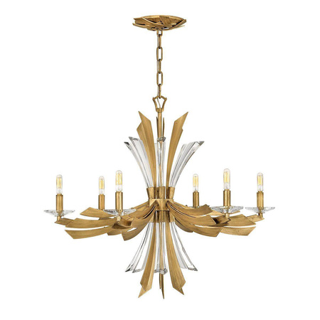 Quintiesse lampa wisząca Vida 6xE14 złota QN-VIDA6